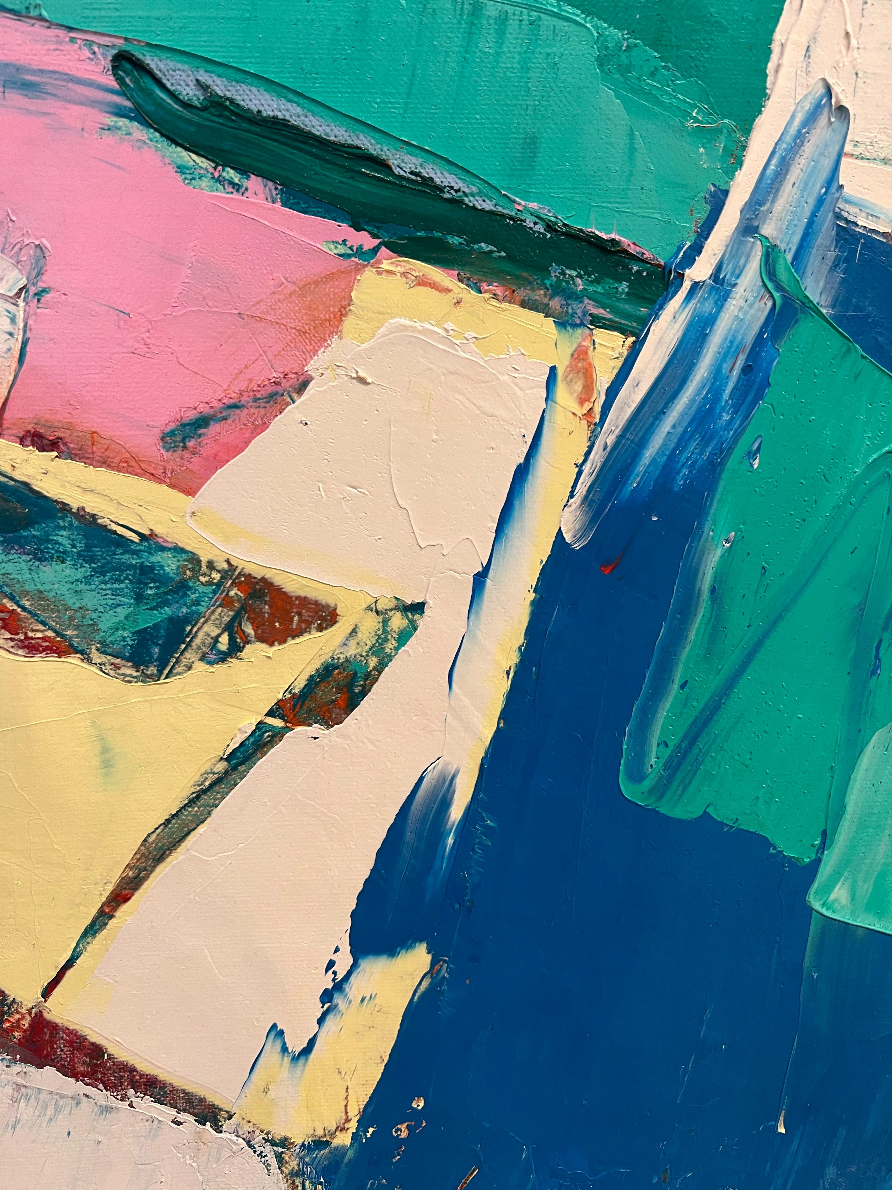 Via dell'Acqua - Painting Astratto di Annette Werndl