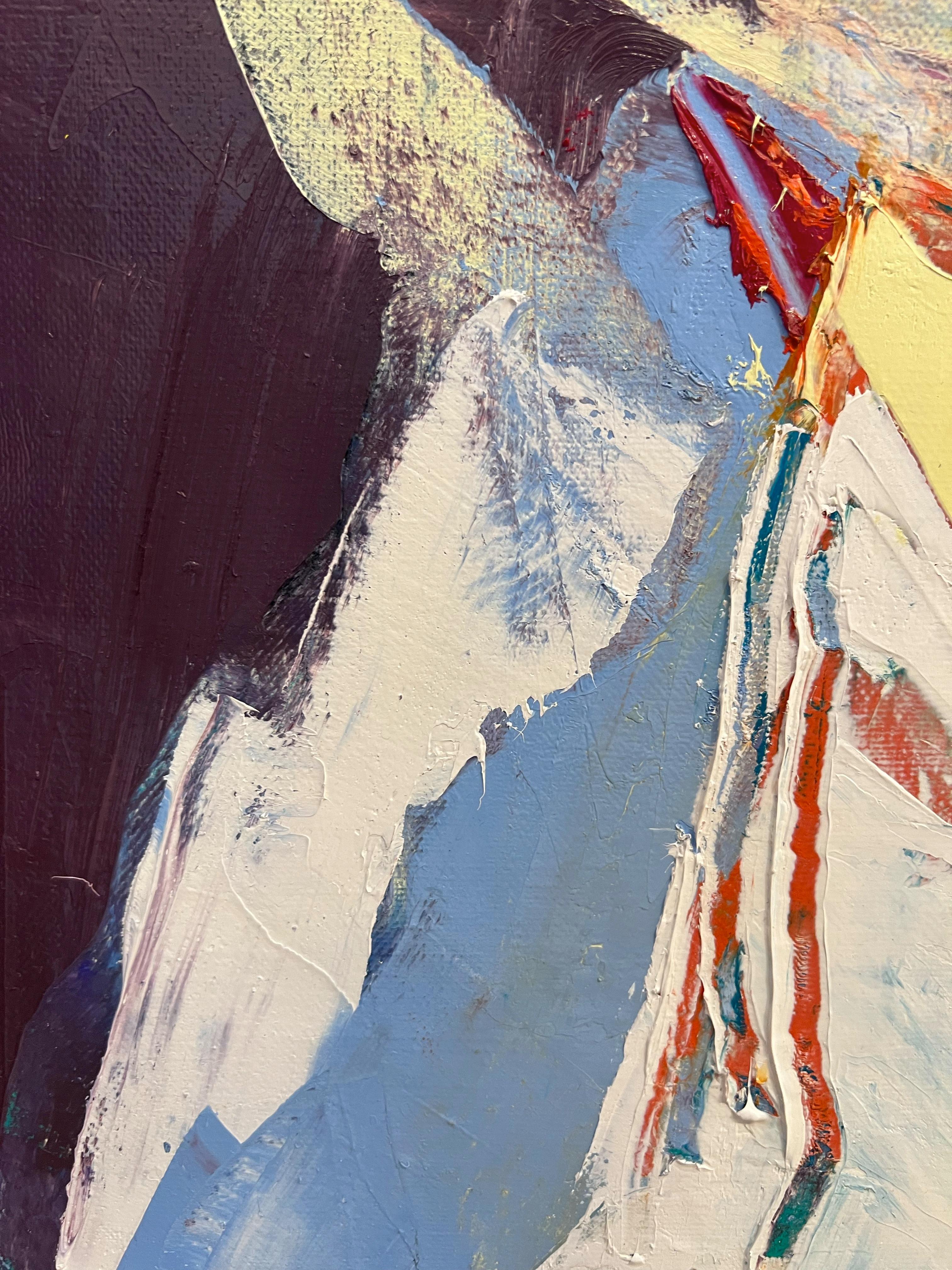Via dell'Acqua - Abstract Painting Blu di Annette Werndl