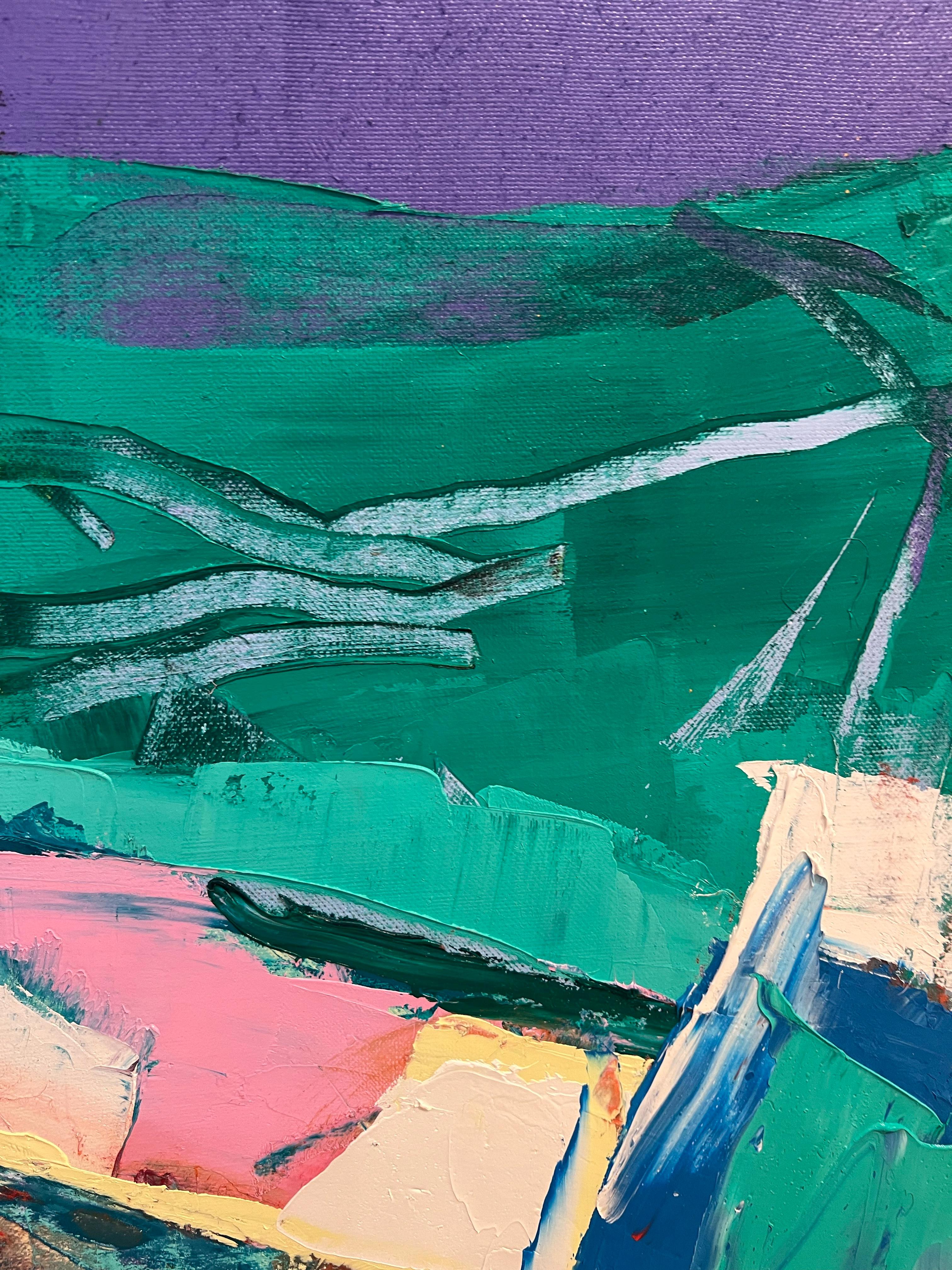 Via dell'Acqua
da Annette Werndl
24 x 31 pollici
Vernice ad olio

Un dipinto a olio astratto vibrante e colorato con il tema del paesaggio urbano di New York.

