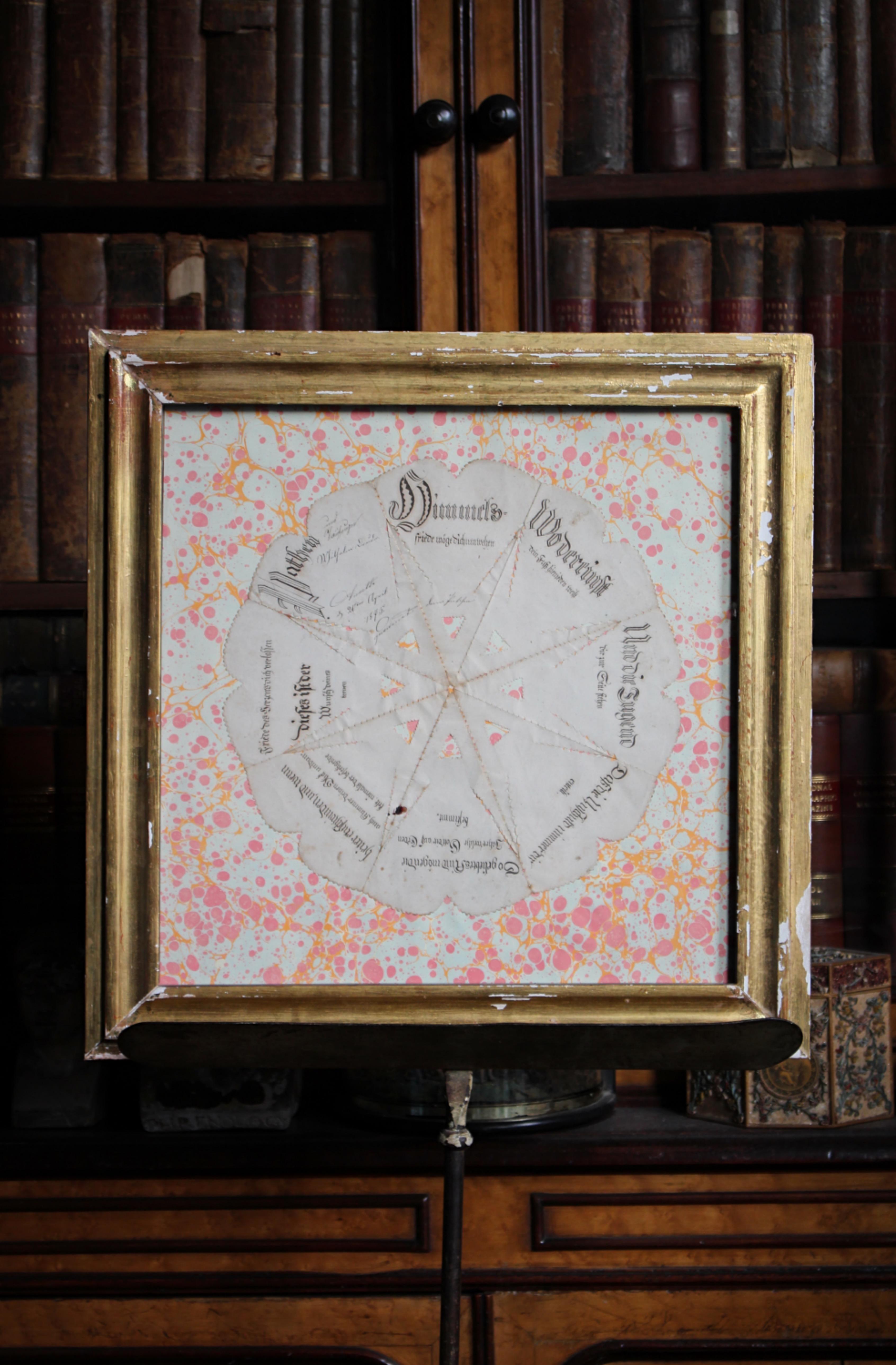 Annette's 1875 Cut Paper German Valentine Fortune Teller/Wishing Wheel 5