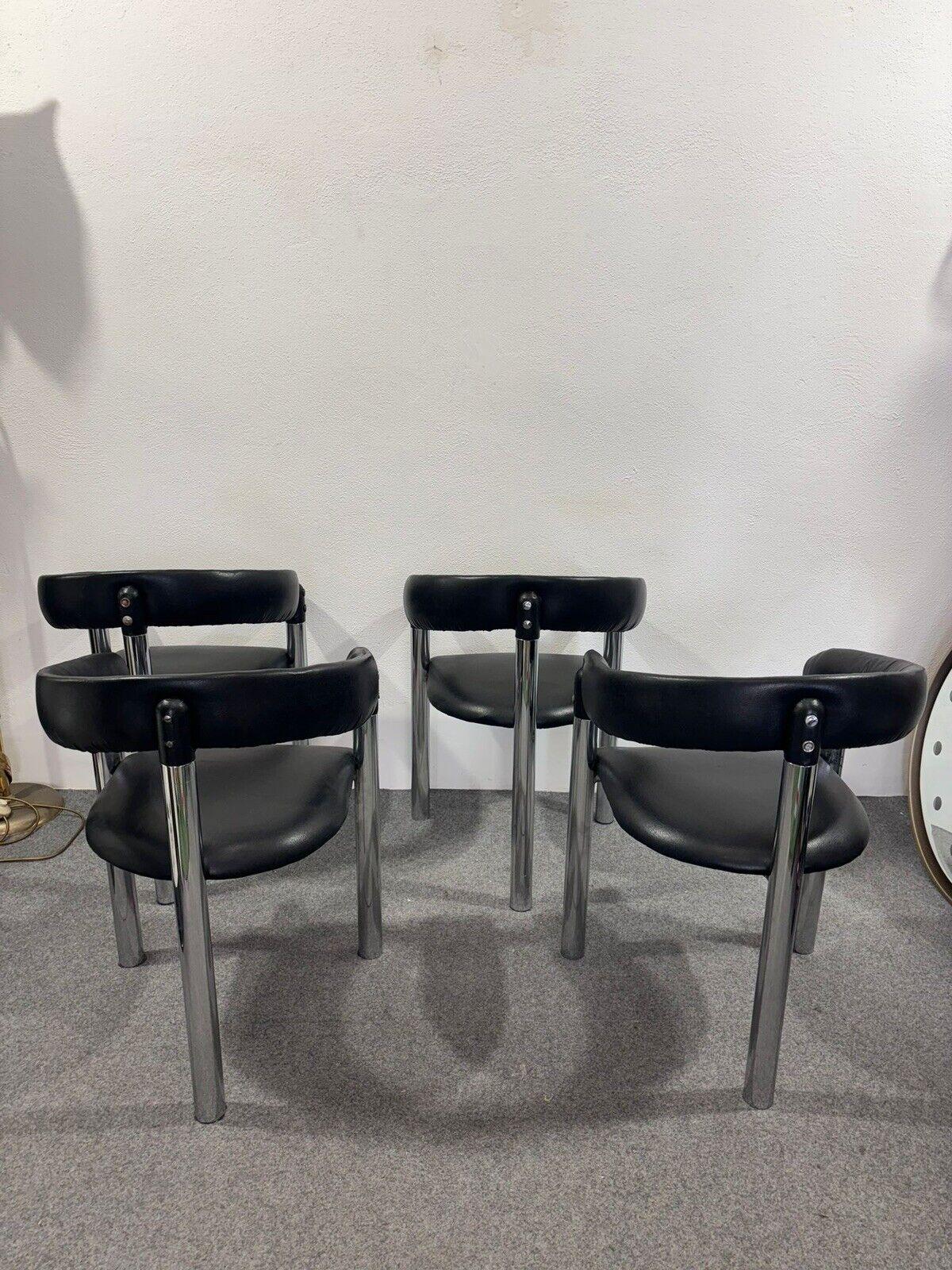 1970- magnifique ensemble composé de 4 fauteuils au design sculptural. en vente 4