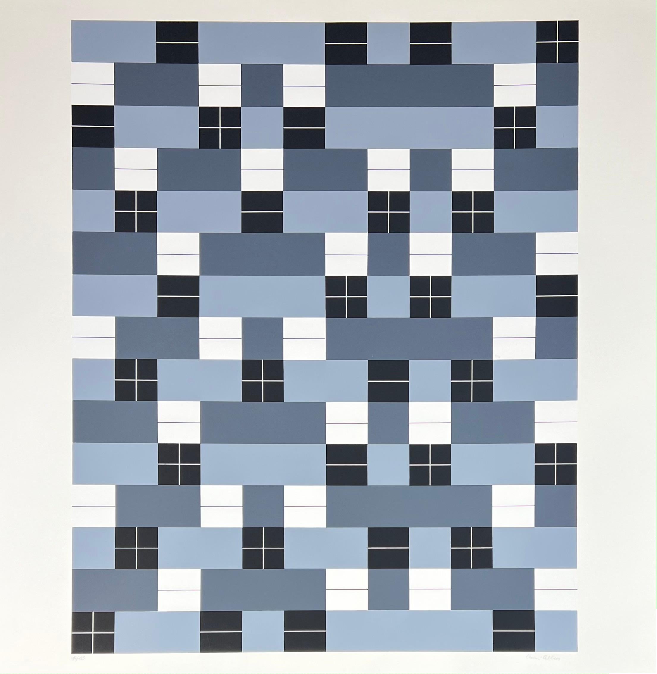 Anni Albers ( 1899 - 1994 ) - Double Weave - sérigraphie signée - 1985