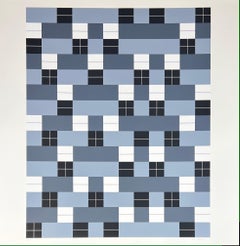 Anni Albers ( 1899 – 1994 ) – Double Weave – hand-signed Screenprint – 1985