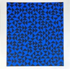 Anni Albers ( 1899 – 1994 ) – Intaglio with Triangles – hand-signed Screenprint