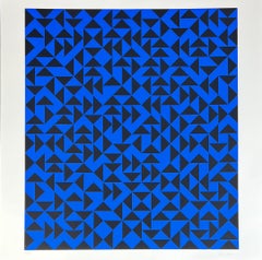 Anni Albers ( 1899 – 1994 ) – Intaglio with Triangles – hand-signed Screenprint 