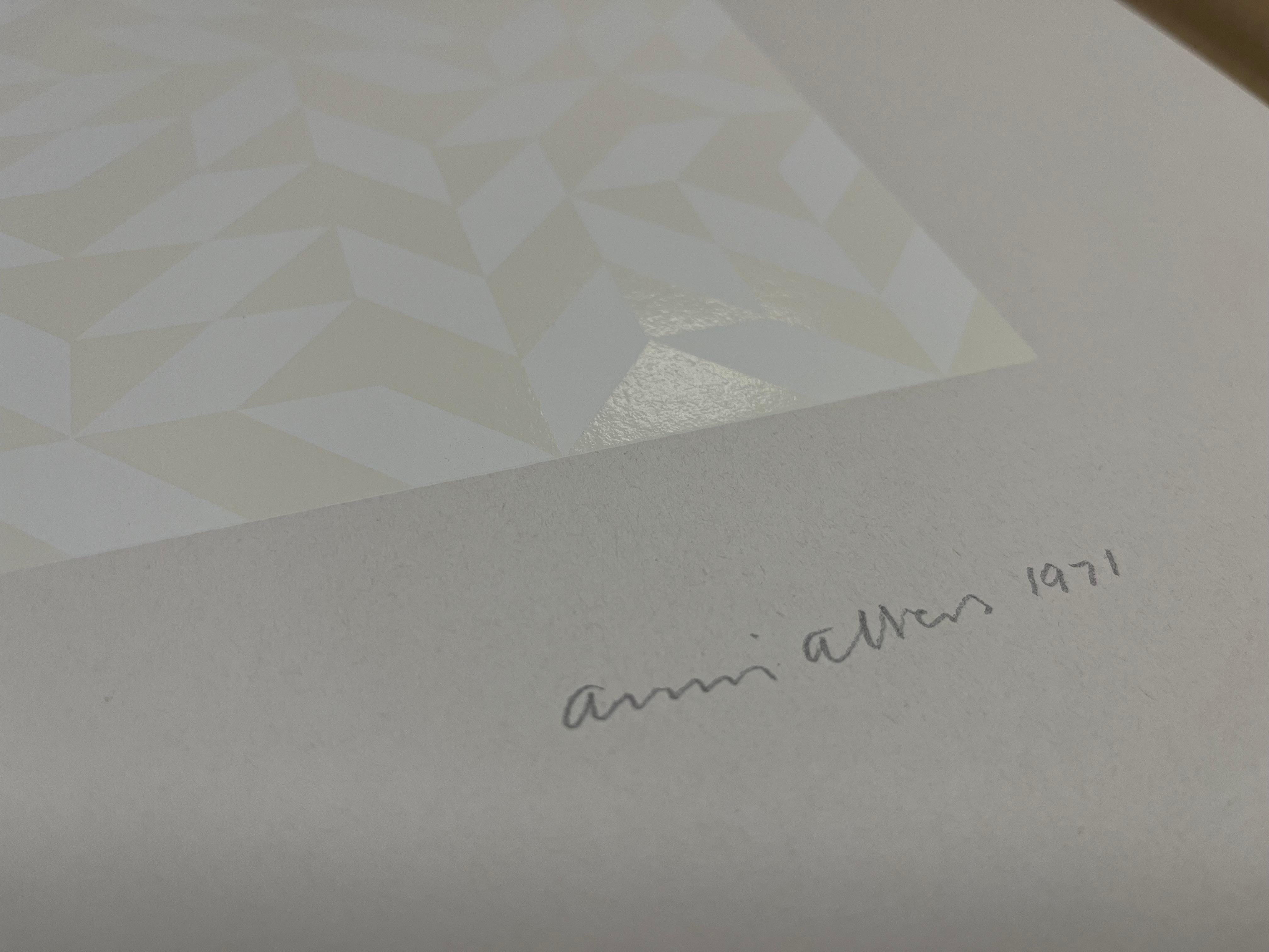 Anni Albers, ST - Original Screen Print from 1971, Geometric Abstraction For Sale 4