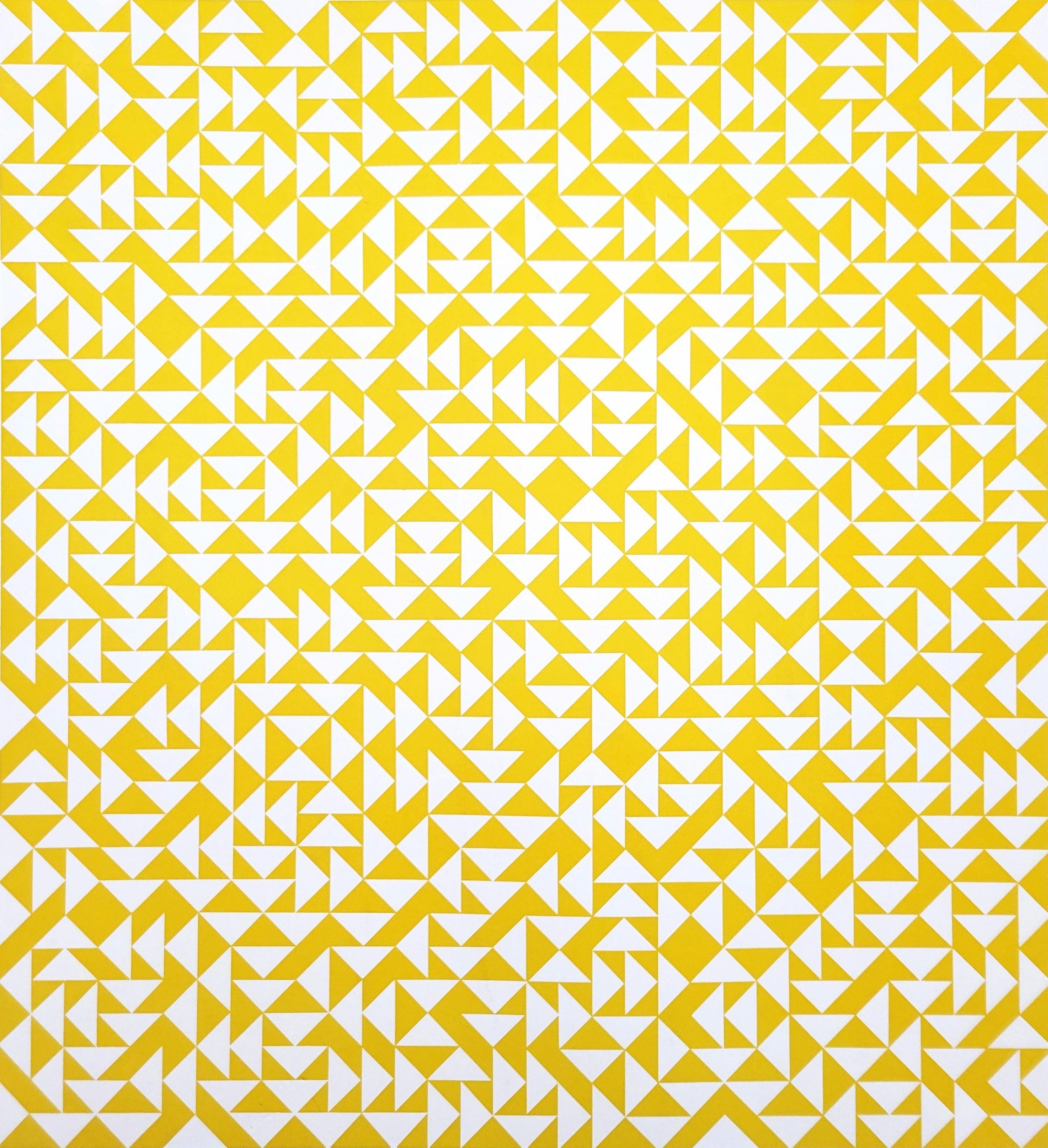 Artist: Anni Albers (German-American, 1899-1994)
Title: "E"
Portfolio: (First) Triadic Series
*Signed and dated by Albers in pencil lower right
Year: 1969
Medium: Original Screenprint on Mohawk Superfine Bristol paper
Limited edition: 54/60, (there