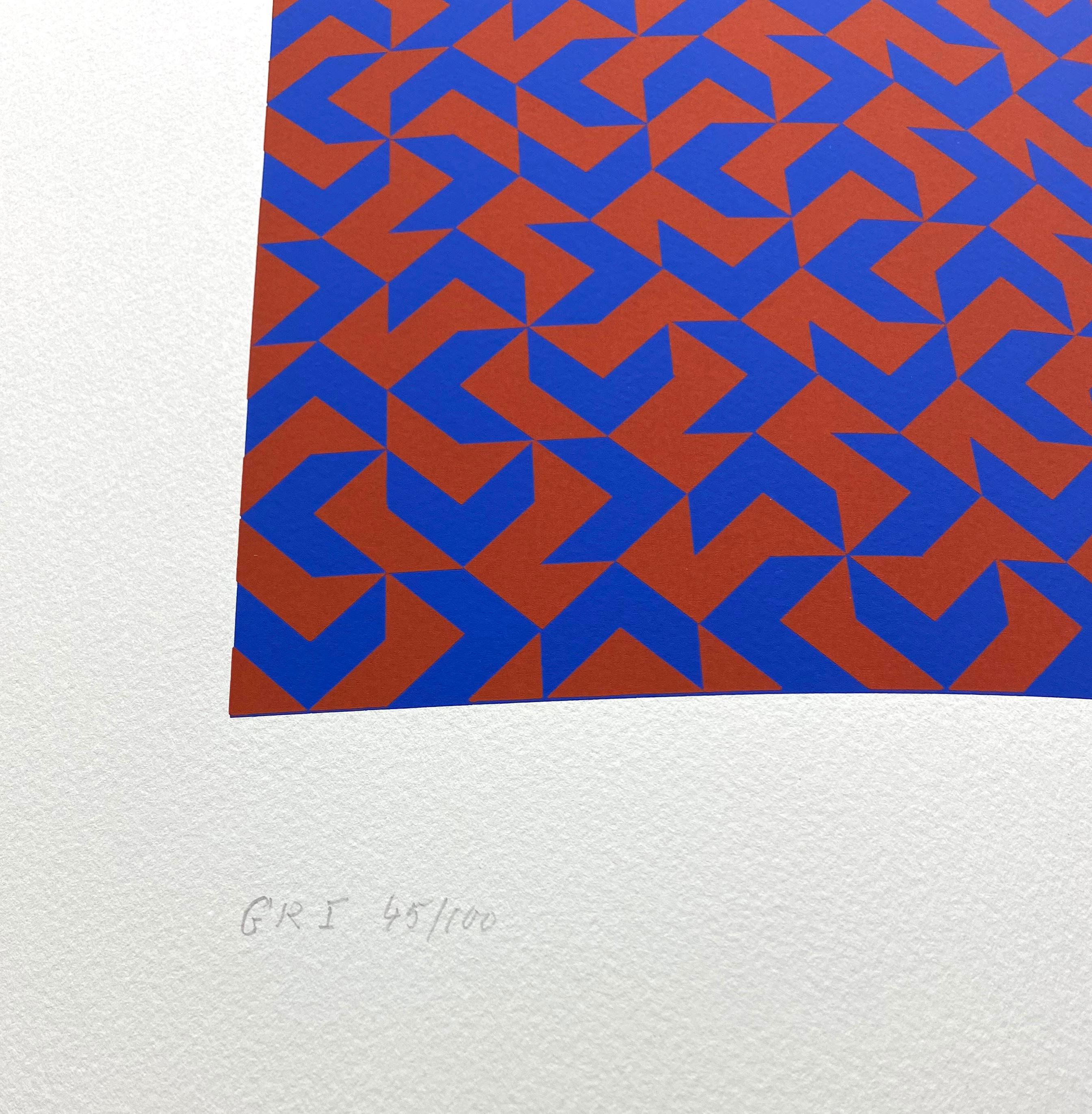 GR I, Eclat Pattern, Silkscreen by Anni Albers 1970 2
