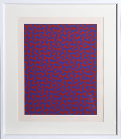 GR I, Eclat Pattern, Framed Silkscreen by Anni Albers
