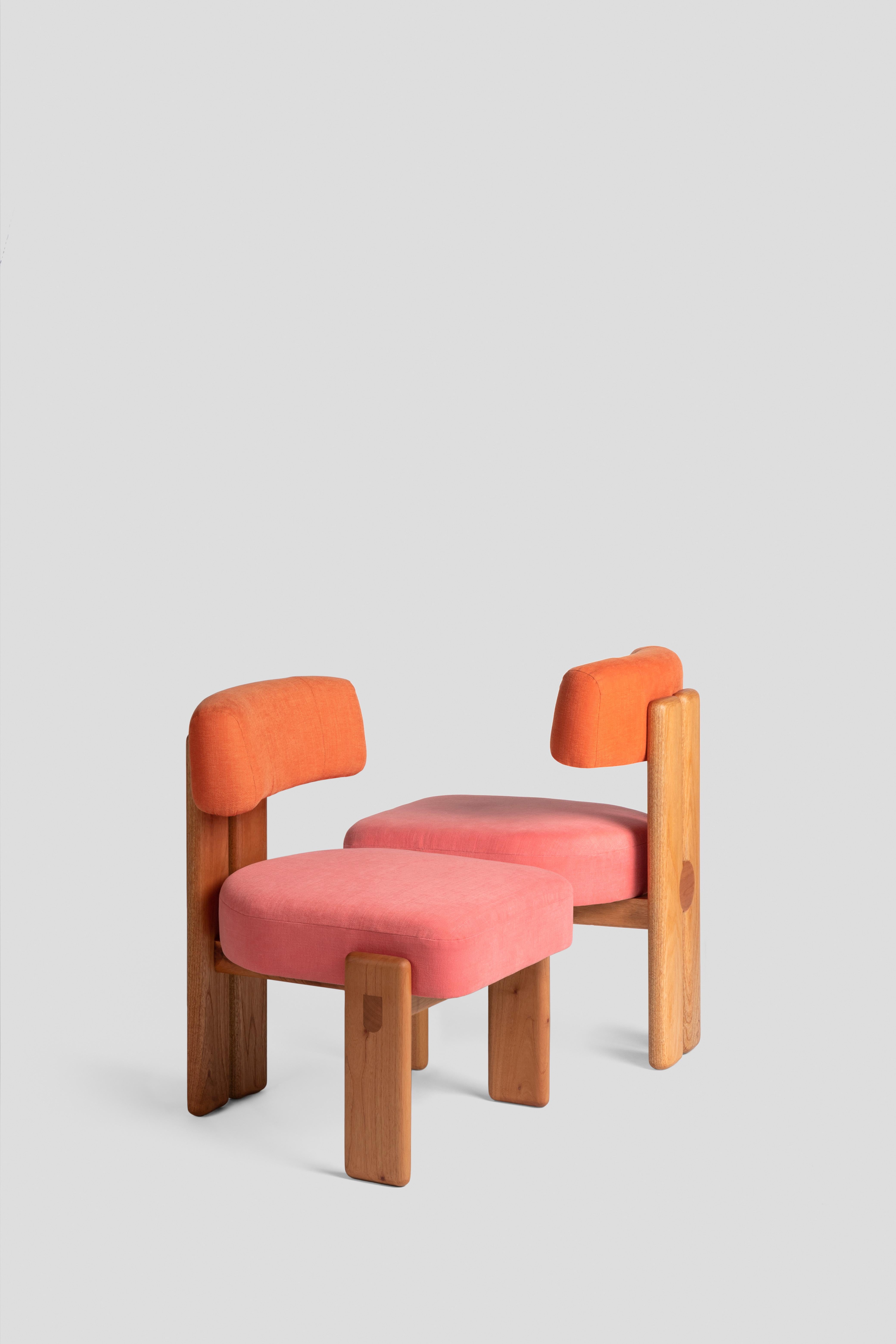 ANNI Toronja De la Paz: Niedriger Stuhl, limitierte Auflage  Zeitgenössisches mexikanisches Design im Angebot 5