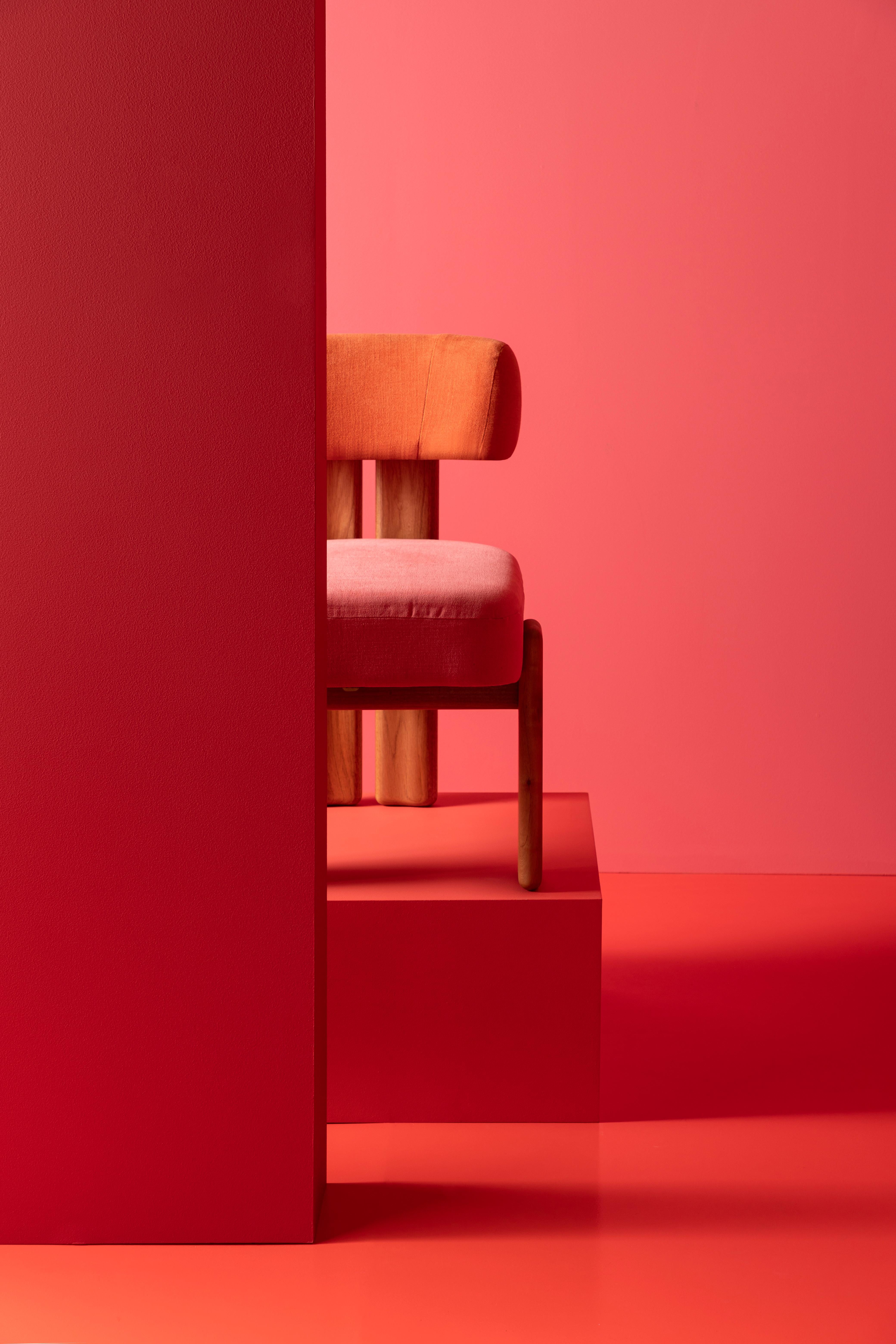 Hardwood ANNI Toronja De la Paz Low Chair Limited Edition  Contemporary Mexican Design For Sale