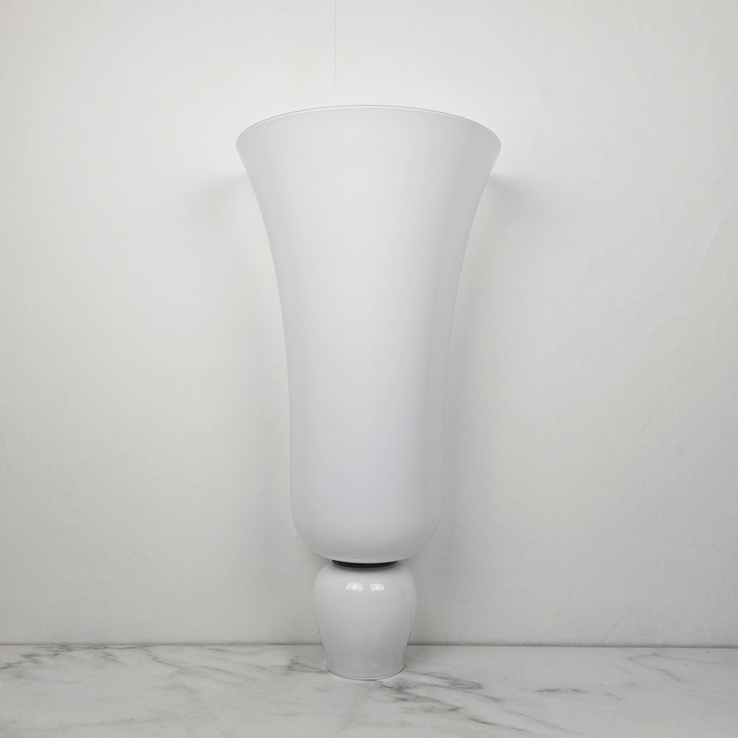Große Wandapplikation Anni Trenta Luce von Venini aus weißem Muranoglas im Angebot 2