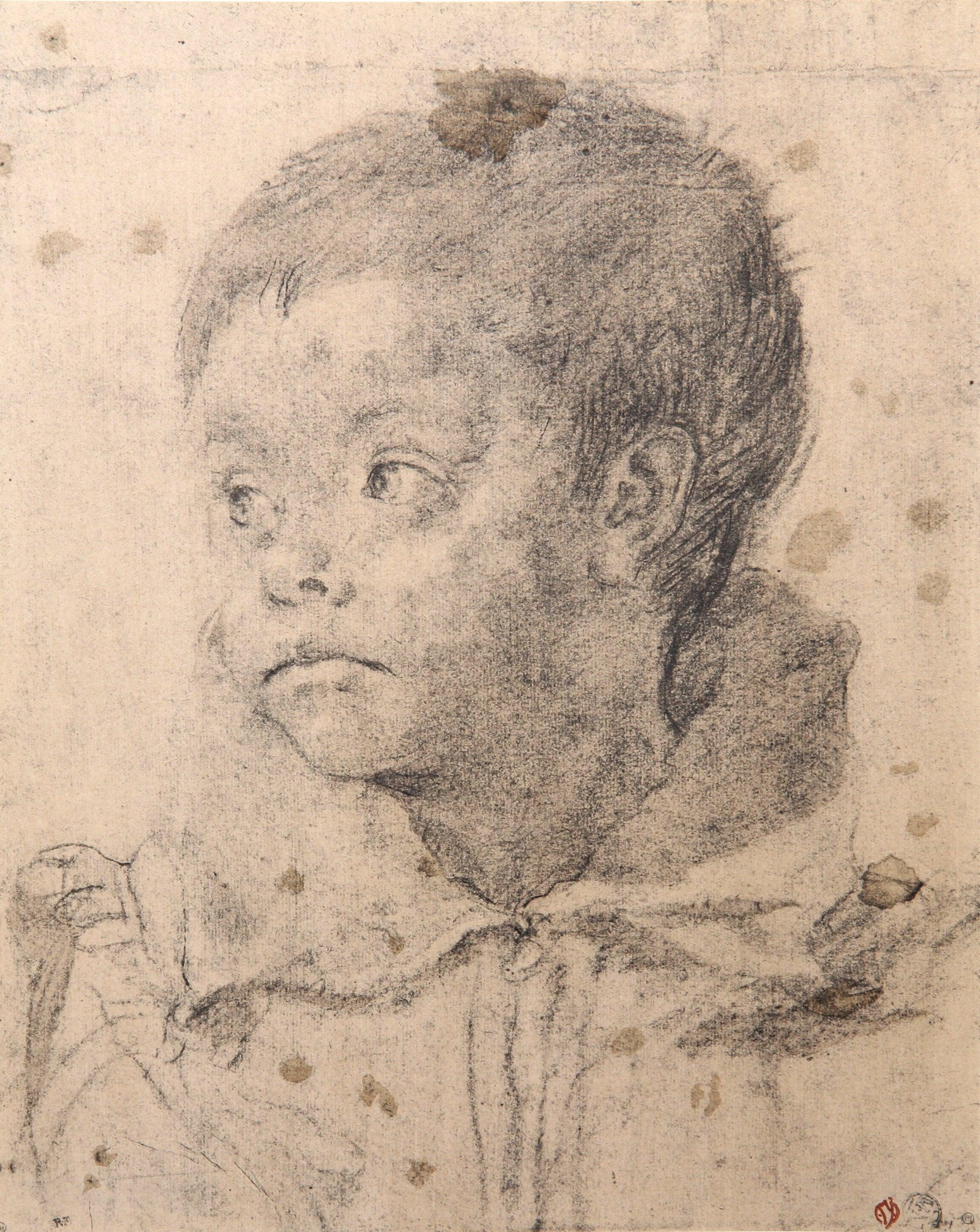 Annibale Carracci, Portrait of a young boy, from Faces of Children, 1968 (after)