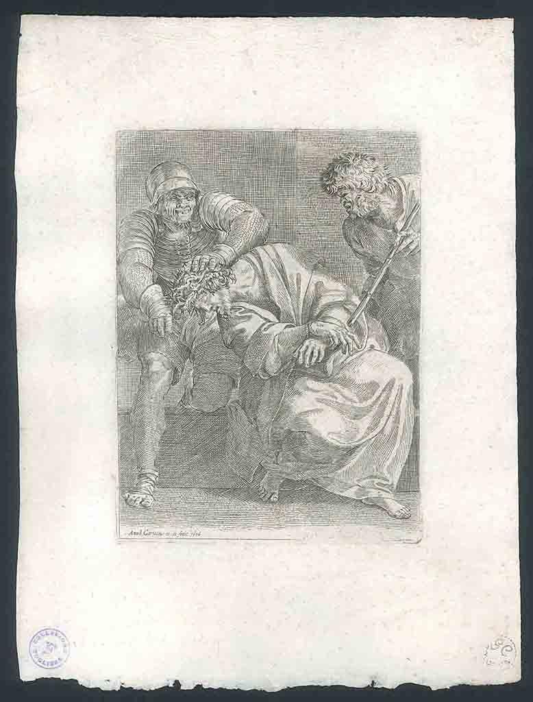 Annibale Carracci Figurative Print - Christ Crowned with Thorns