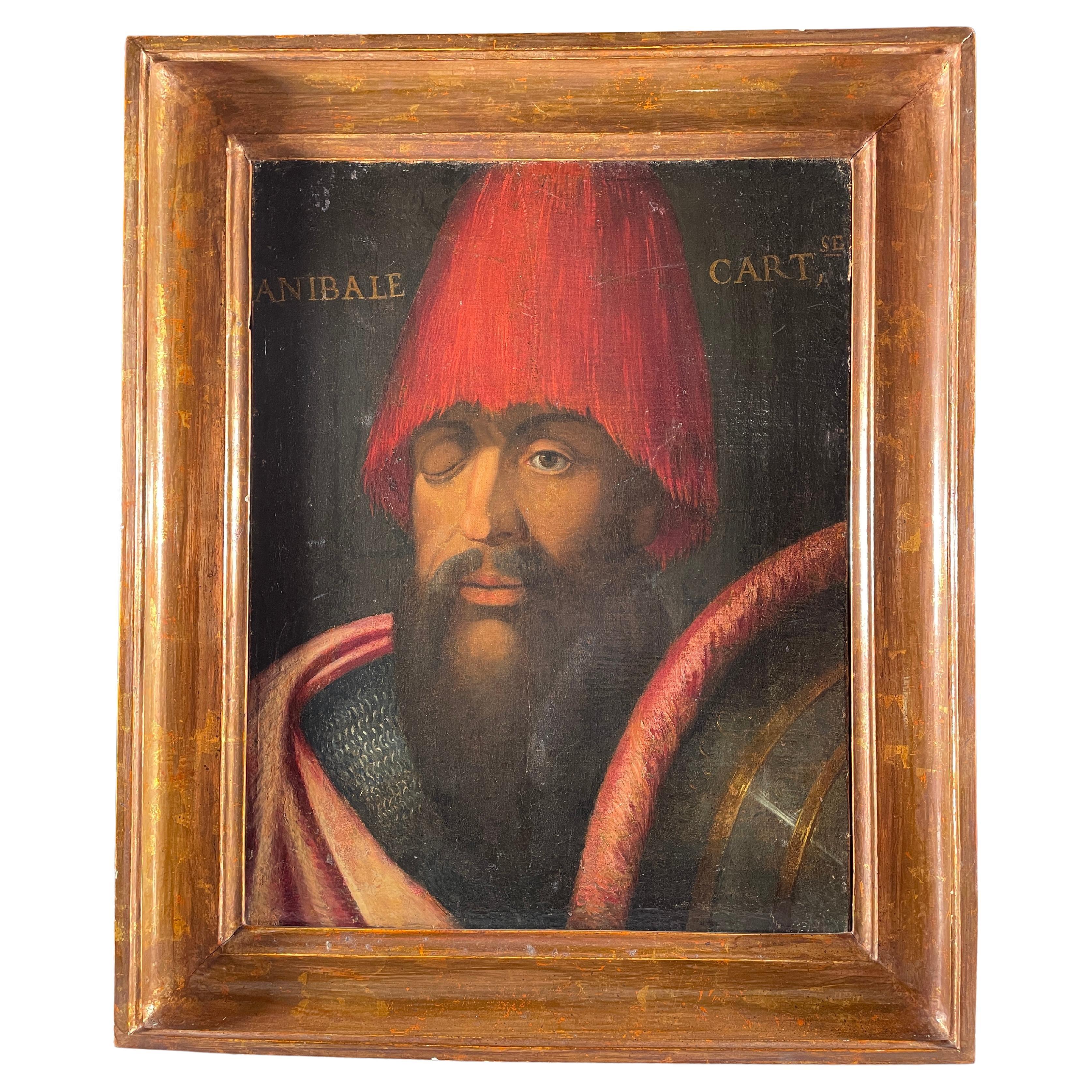 Hannibal Carthaginian Italian Portrait Lombard Artist Early 1600s 