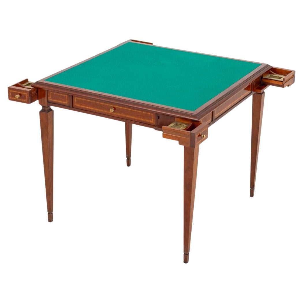 Annibale Colombo Table de jeu en merisier en vente