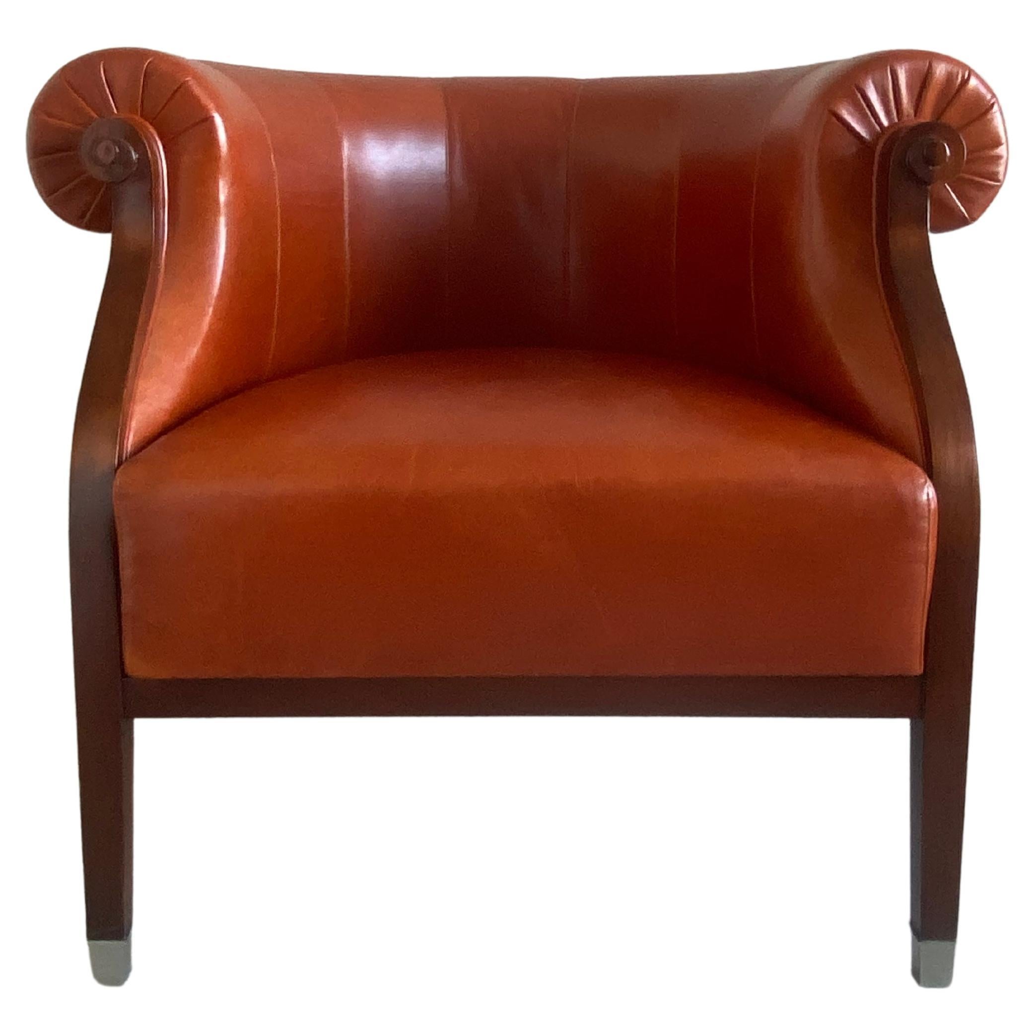 Annibale Colombo Fauteuil en cuir Classic Style en vente