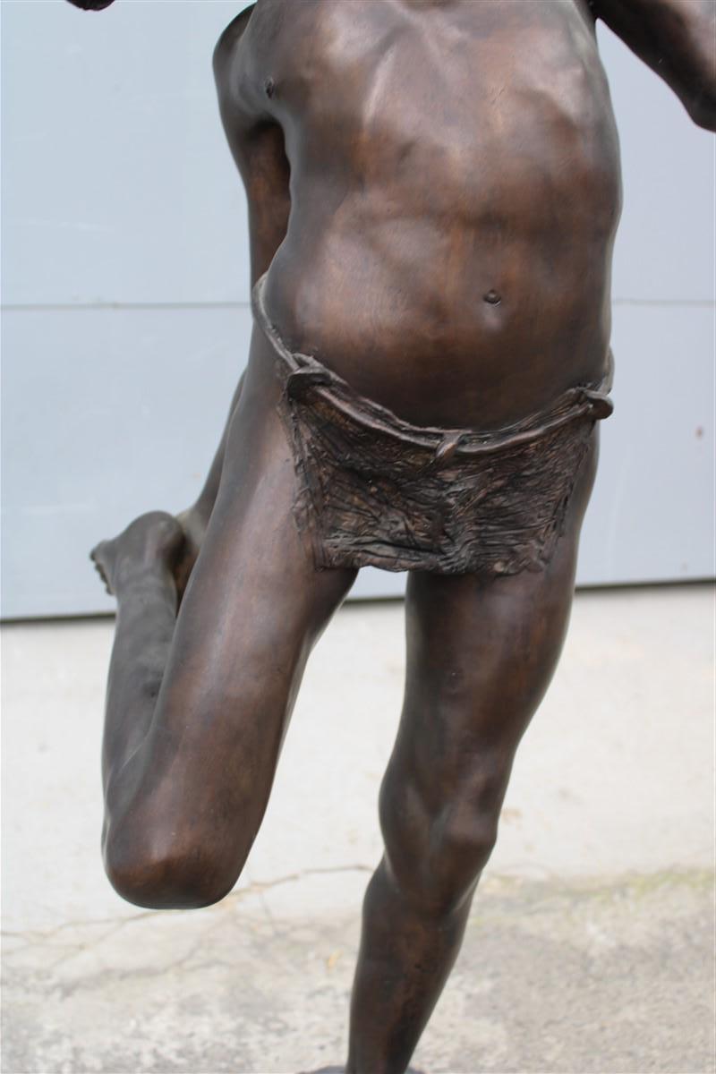 Annibale De Lotto Large Bronze Sculpture Boy with Crab 1910 Italy Venice For Sale 4