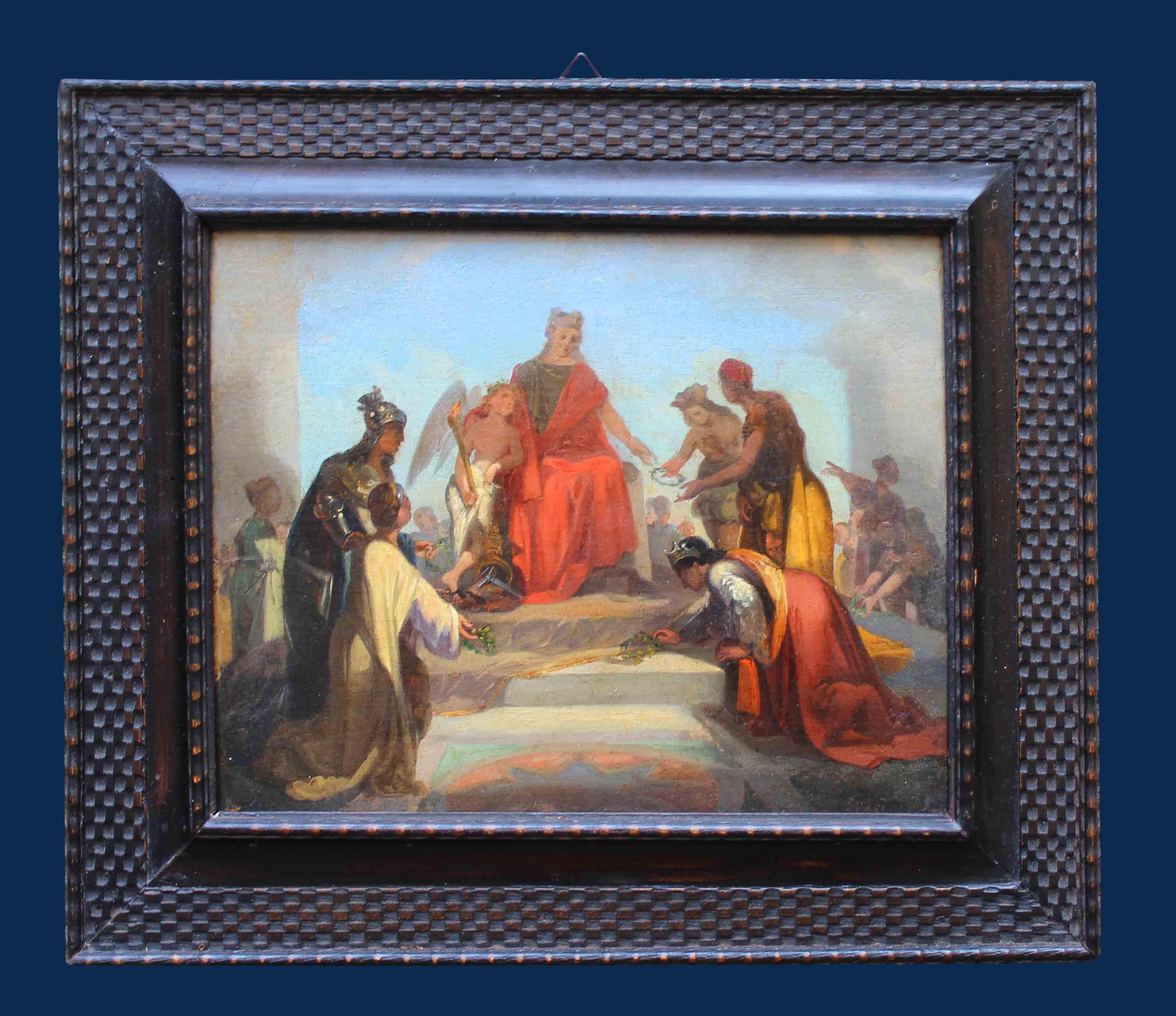 Annibale Gatti Figurative Painting - Attributed to Hannibal Gatti, Allegorical Scene