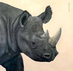Annick BIAUDET, Rhinoceros, Original painting