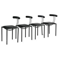 Annick et Samuel Coriat, set of 8 chairs, Artelano ed., circa 1980