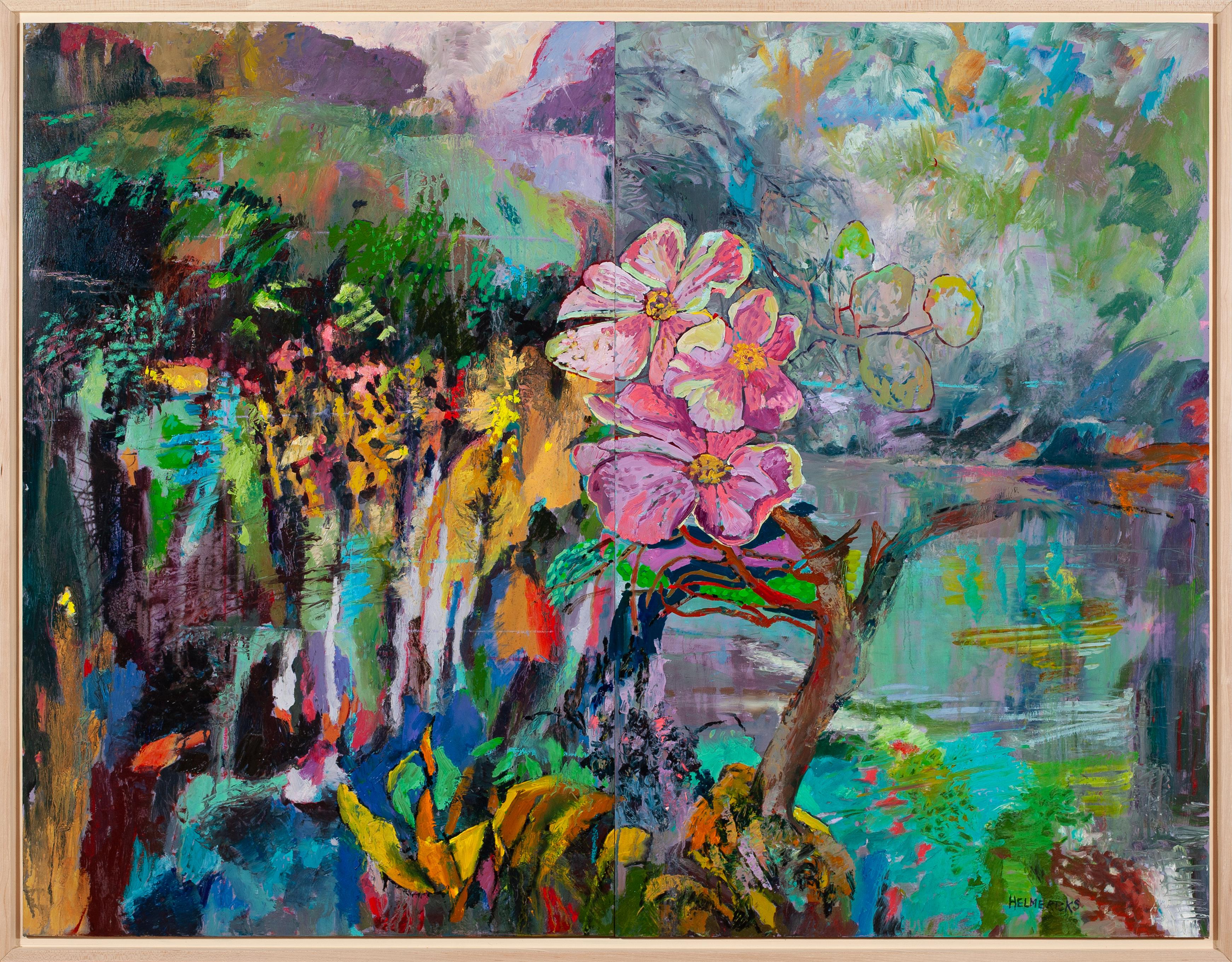 Landscape Painting Annie Helmericks-Louder - En aval
