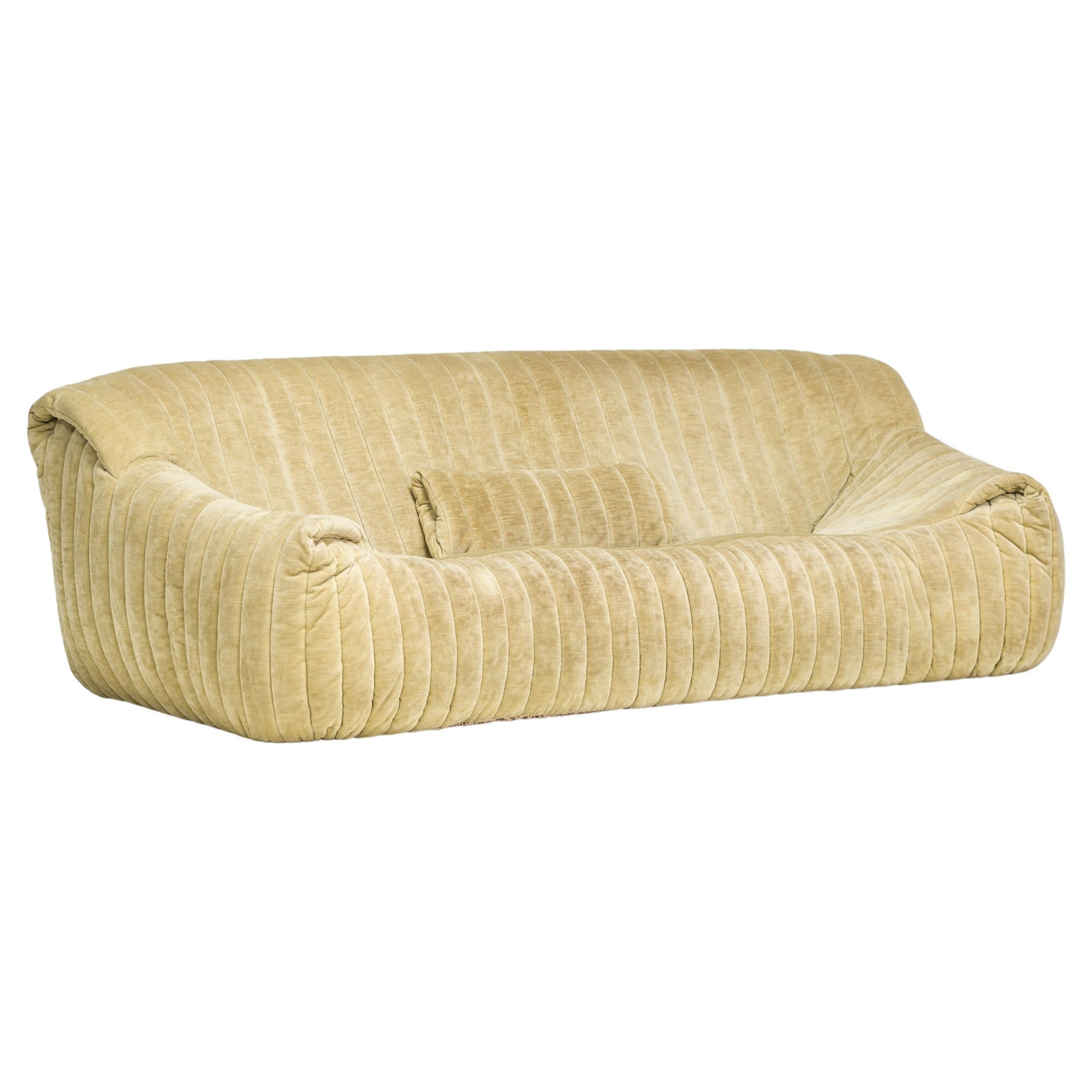 Annie Hiéronimus for Cinna Ligne Roset Green 3-Seater Sandra Sofa