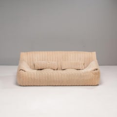 Annie Hiéronimus for Cinna Ligne Roset Large Biscuit Beige Sandra Sofa, 1970s
