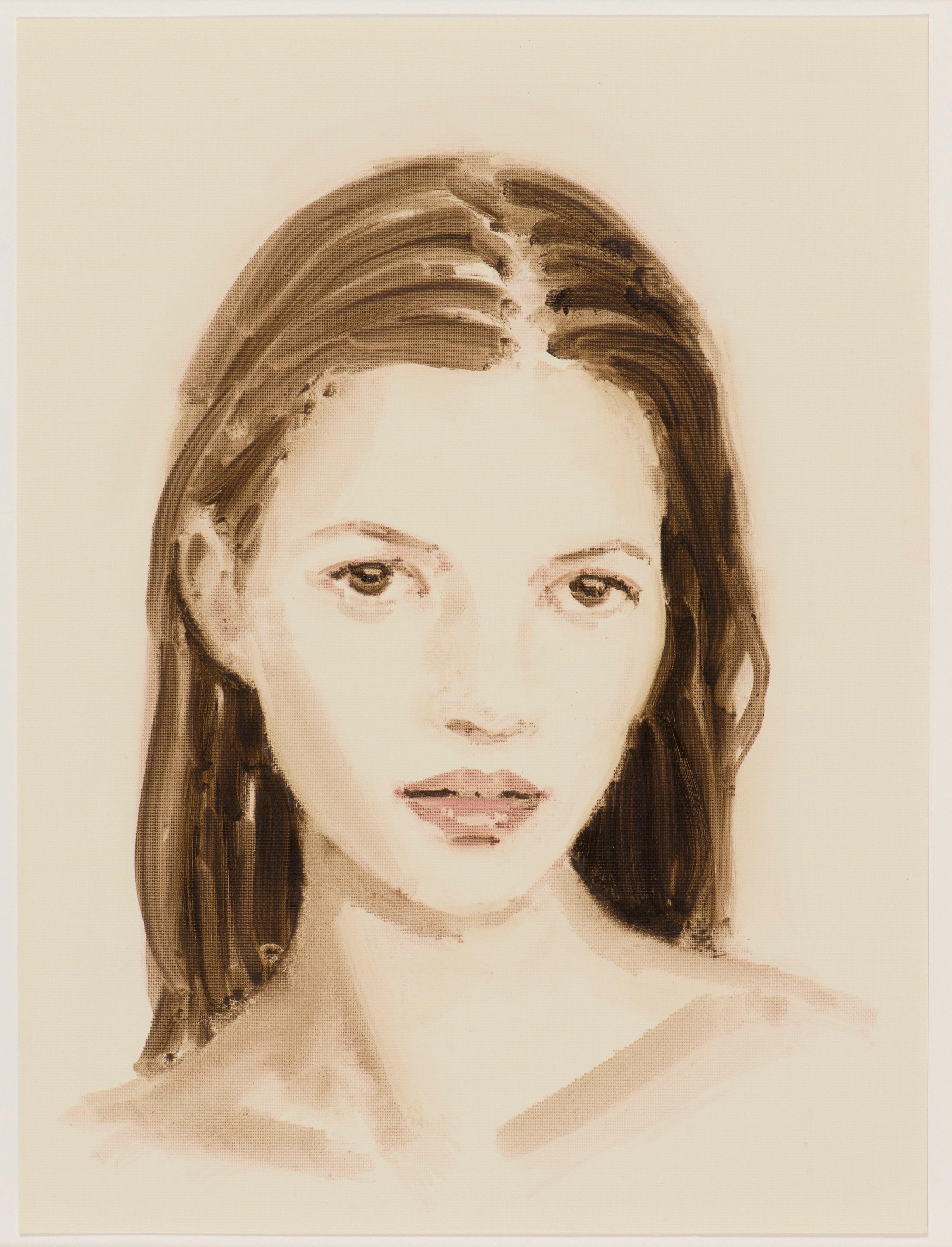 Annie Kevans Portrait Painting – Kate Moss