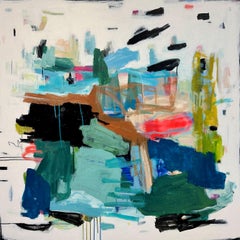And Then We Continued by Annie King, Large Abstract Painting on Canvas