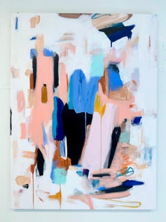 Balancing I - original gestisches abstraktes Gemälde in Mischtechnik - zeitgenössische Kunst