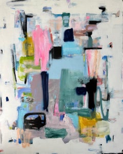 Earthbound by Annie King, Vertical Abstract Painting on Canvas