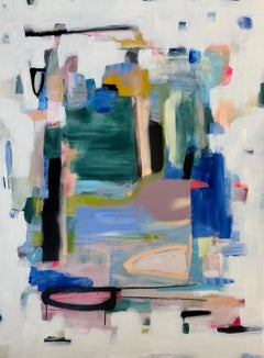 I Had No Doubt by Annie King, Vertical Abstract Painting on Canvas