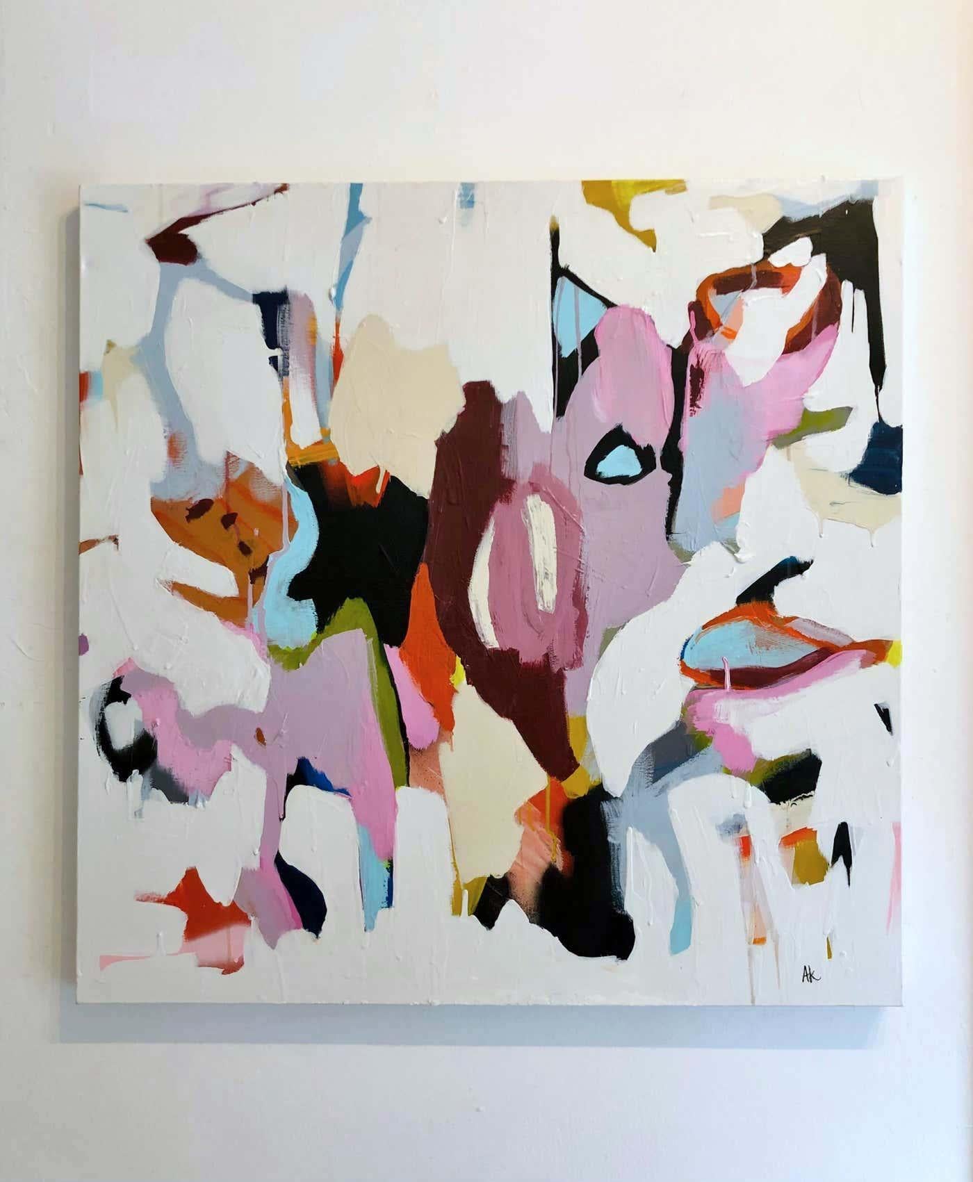 Morphosis I+I - peinture abstraite gestuelle originale - art contemporain - Painting de Annie King