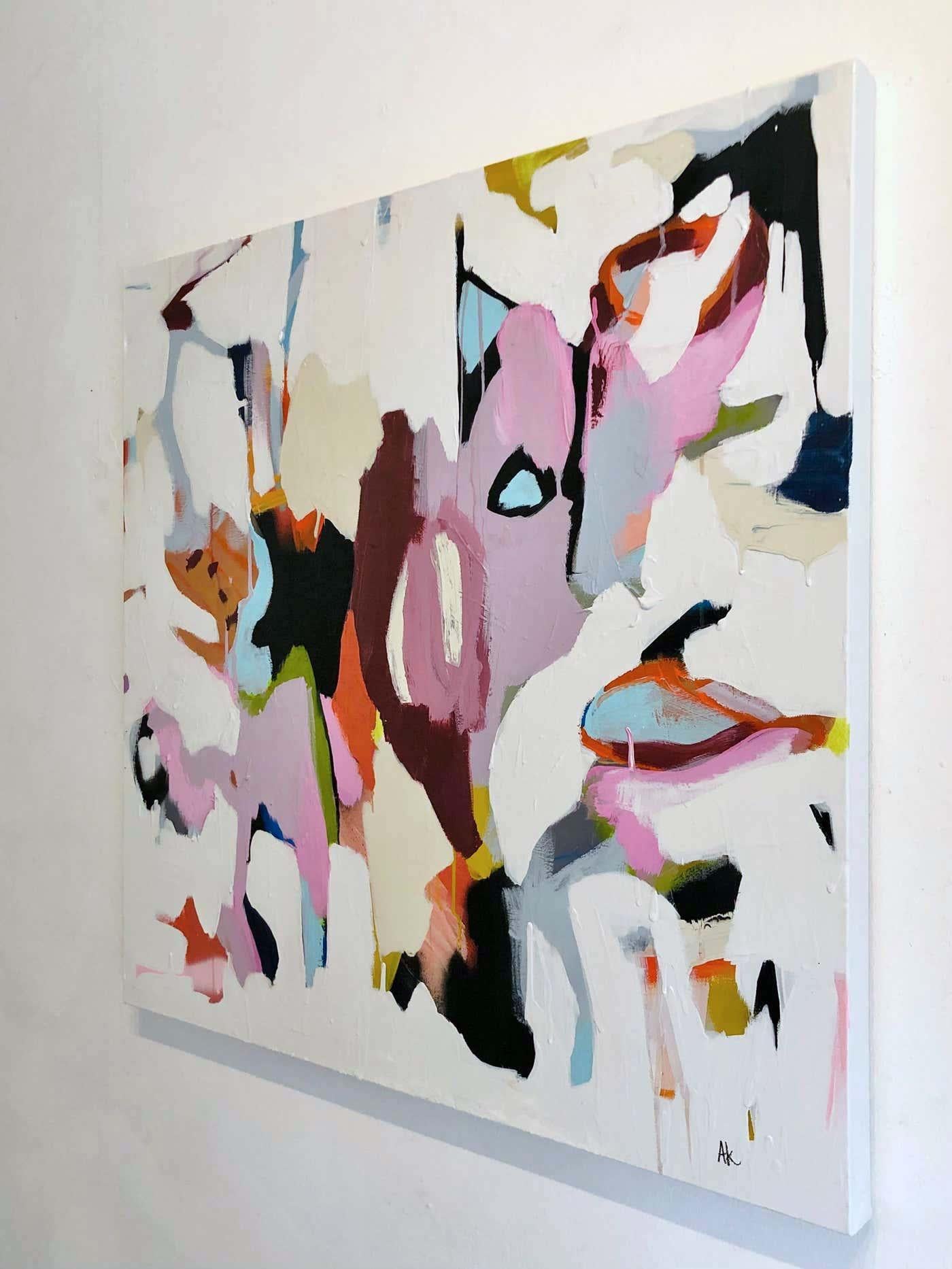 Morphosis I+I - peinture abstraite gestuelle originale - art contemporain - Expressionnisme abstrait Painting par Annie King