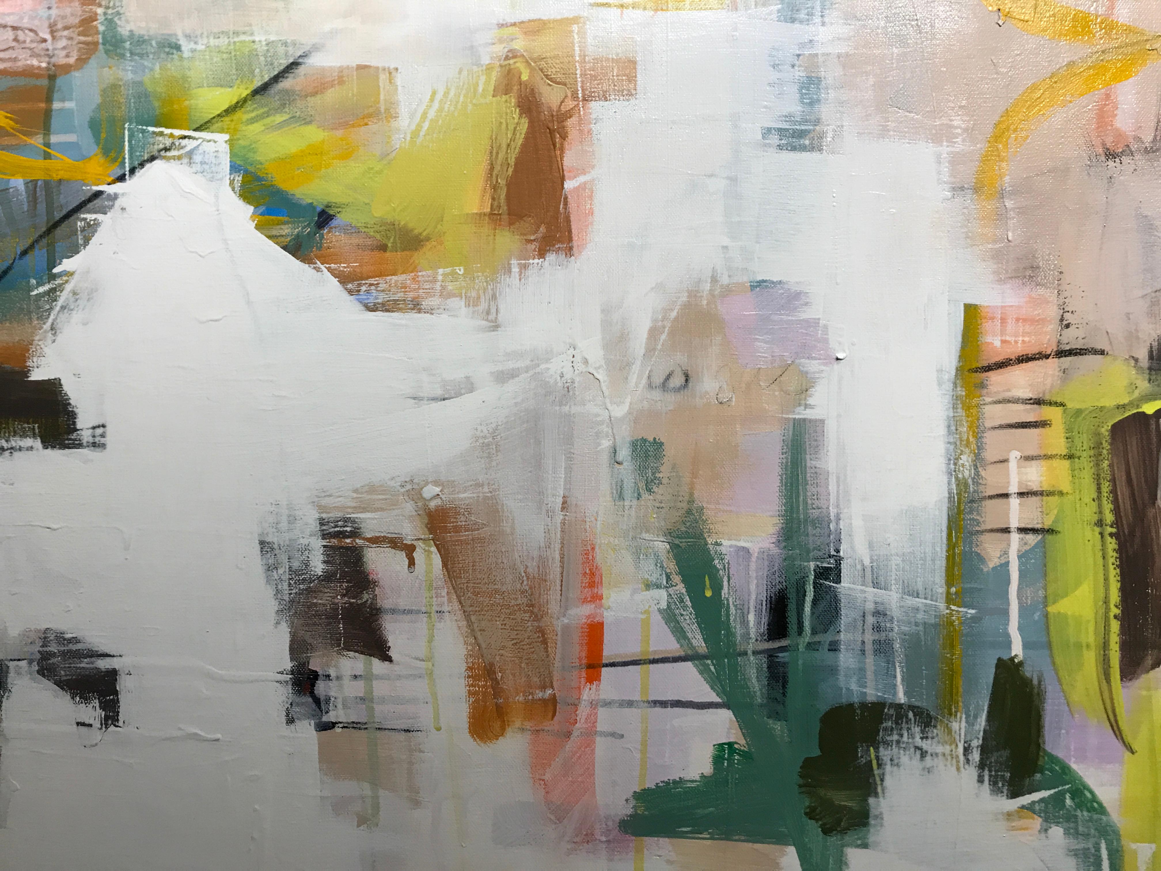 One Time by Annie King, Large Abstract Mixed Media on Canvas Painting 5