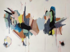 Purposeful by Annie King, Horizontal Abstract Acrylic on Canvas Painting