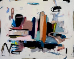 Some Things Are Better Left Unsaid von Annie King, Abstraktes Gemälde auf Leinwand