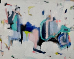 The Best Way to Get There by Annie King, Horizontal Abstract on Canvas Painting