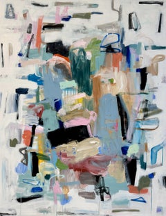 Había demasiados para contar de Annie King, Cuadro abstracto grande sobre lienzo