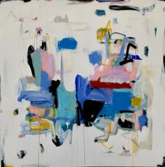 These Are the Very Ones by Annie King, Square Abstract on Canvas Painting