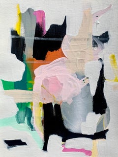 Untitled 145 by Annie King, Framed Abstract Mixed Media on Paper Painting