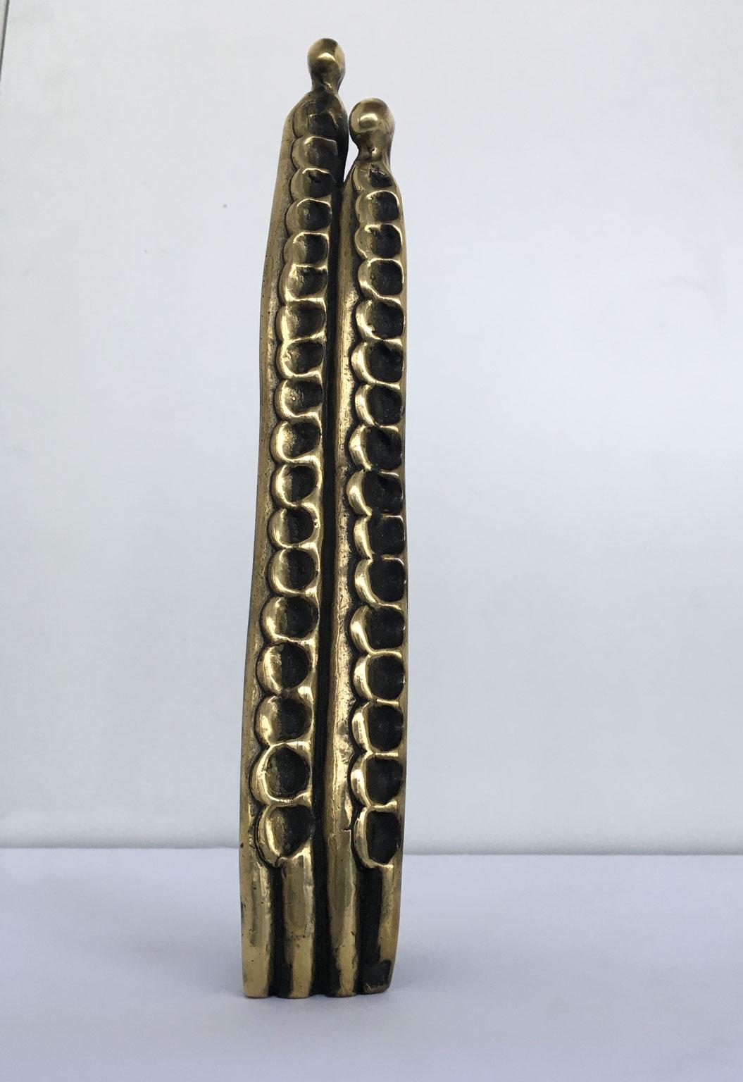 Abstrakte Bronzeskulptur Annie Lambert Vento, Italien, 1985  Wind im Angebot 9