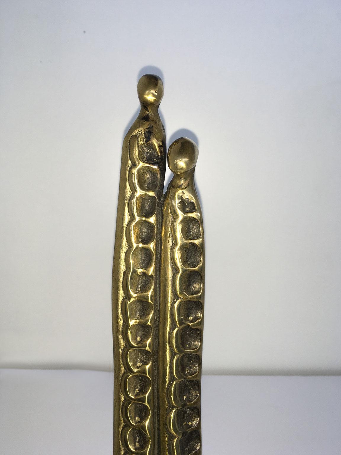 Abstrakte Bronzeskulptur Annie Lambert Vento, Italien, 1985  Wind im Angebot 11
