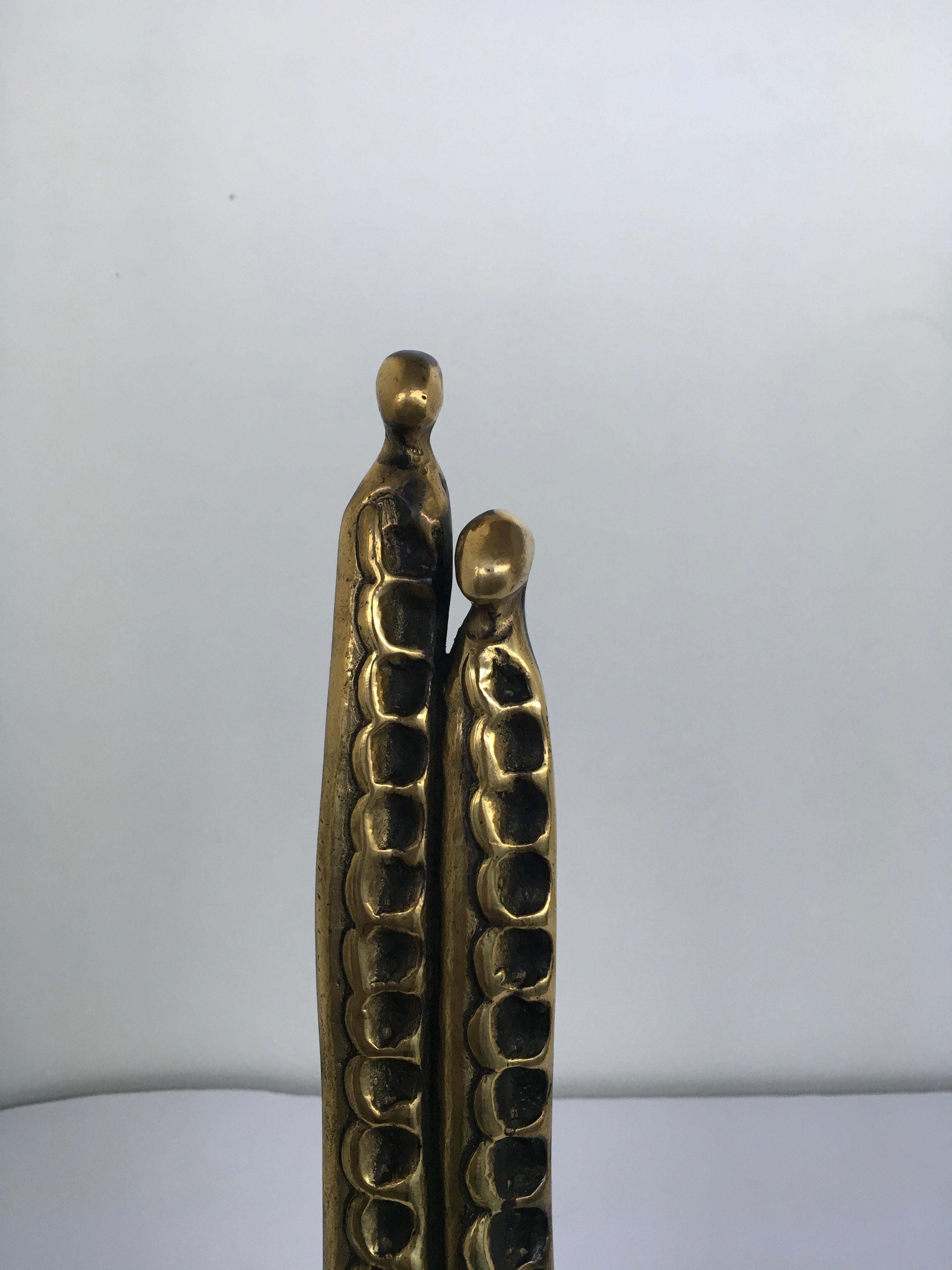 Abstrakte Bronzeskulptur Annie Lambert Vento, Italien, 1985  Wind im Angebot 12