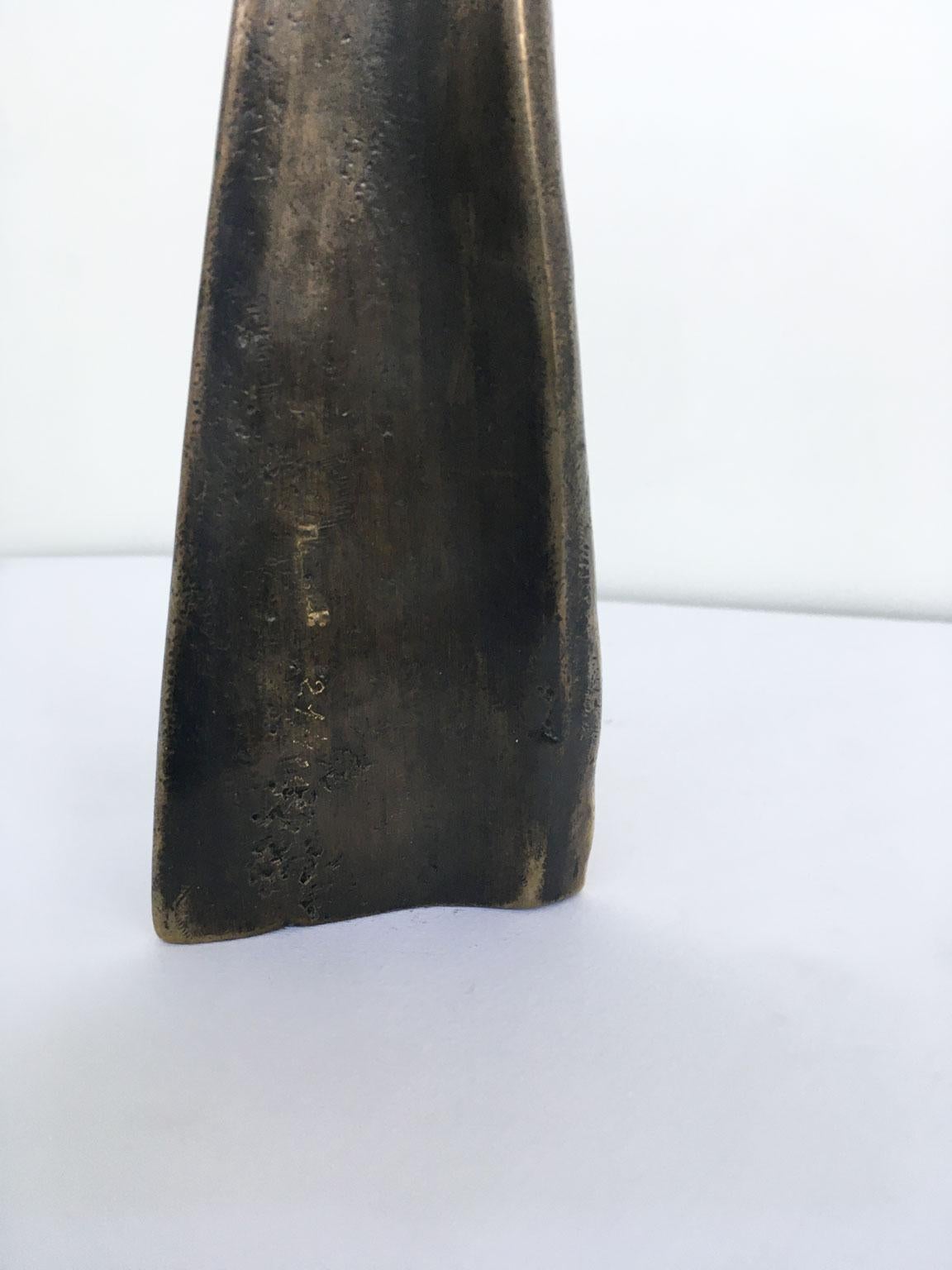 Abstrakte Bronzeskulptur Annie Lambert Vento, Italien, 1985  Wind im Angebot 15