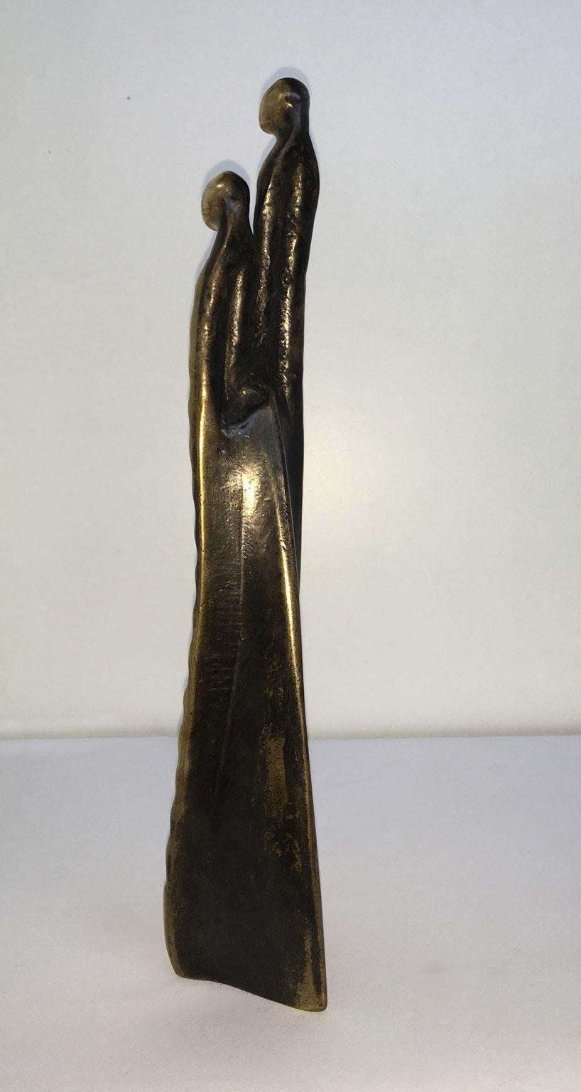 Abstrakte Bronzeskulptur Annie Lambert Vento, Italien, 1985  Wind im Angebot 17