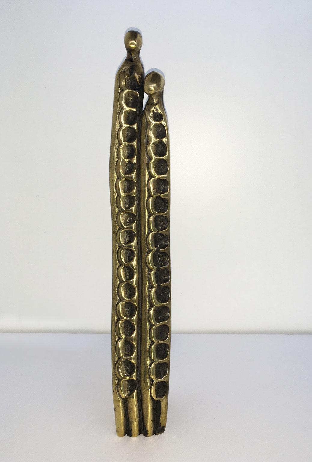 Abstrakte Bronzeskulptur Annie Lambert Vento, Italien, 1985  Wind im Angebot 2