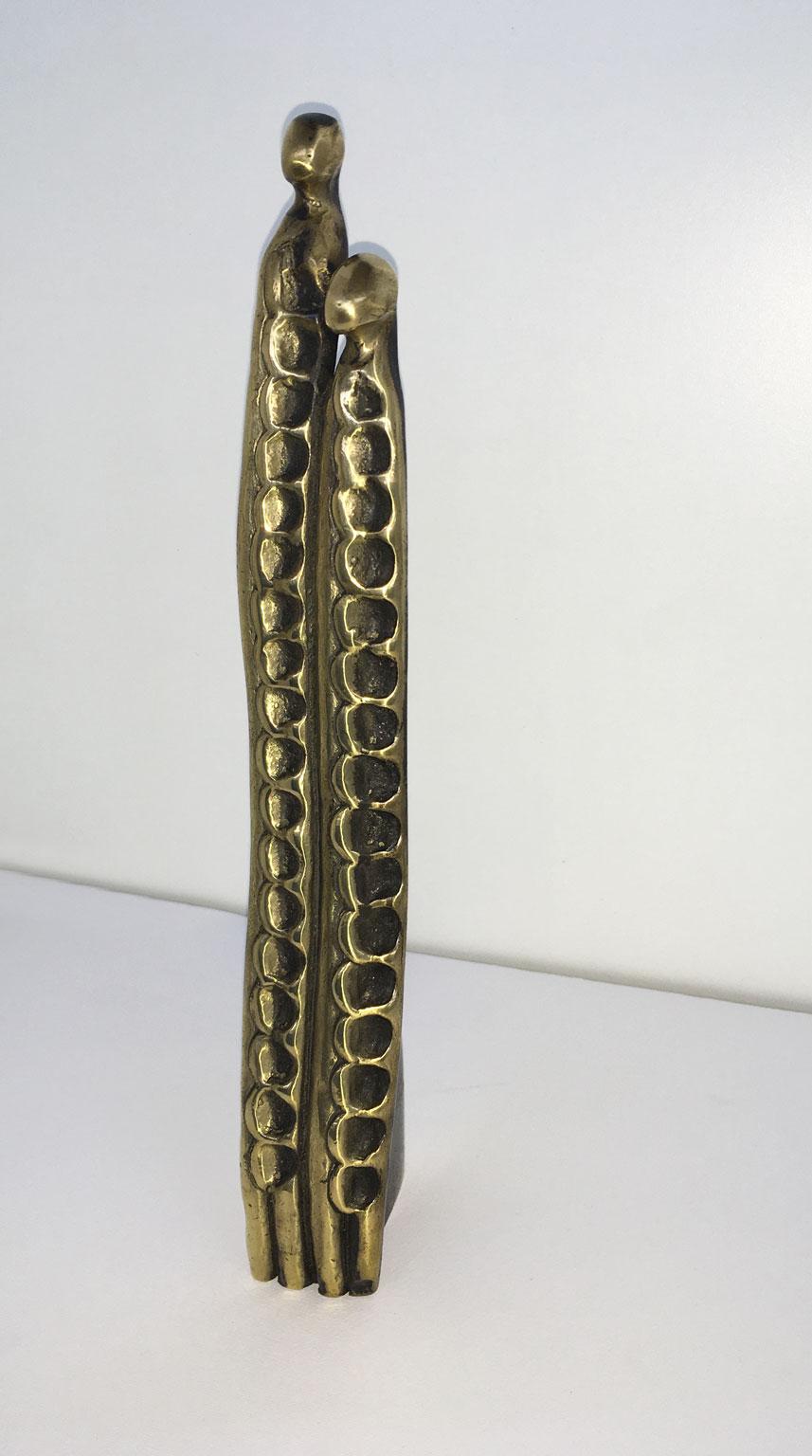 Abstrakte Bronzeskulptur Annie Lambert Vento, Italien, 1985  Wind im Angebot 3