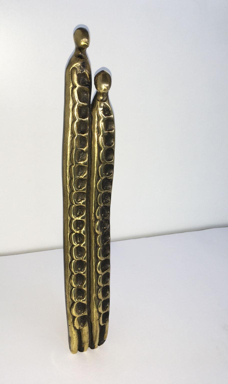 Abstrakte Bronzeskulptur Annie Lambert Vento, Italien, 1985  Wind im Angebot 5
